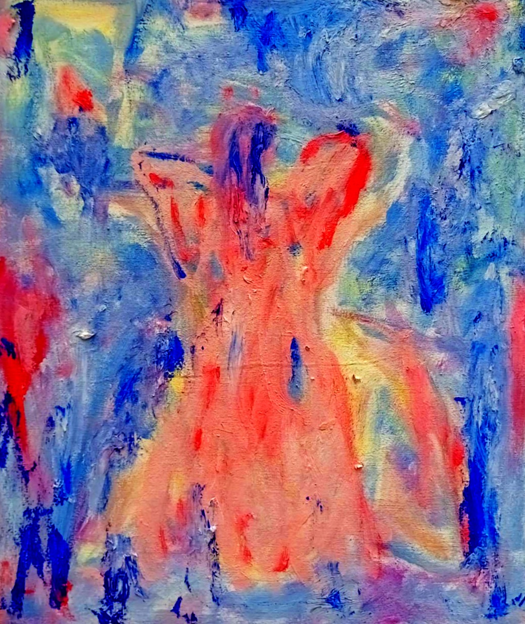 Ángel de la guarda, Óleo sobre tela, 40 x 30 cm, 2022